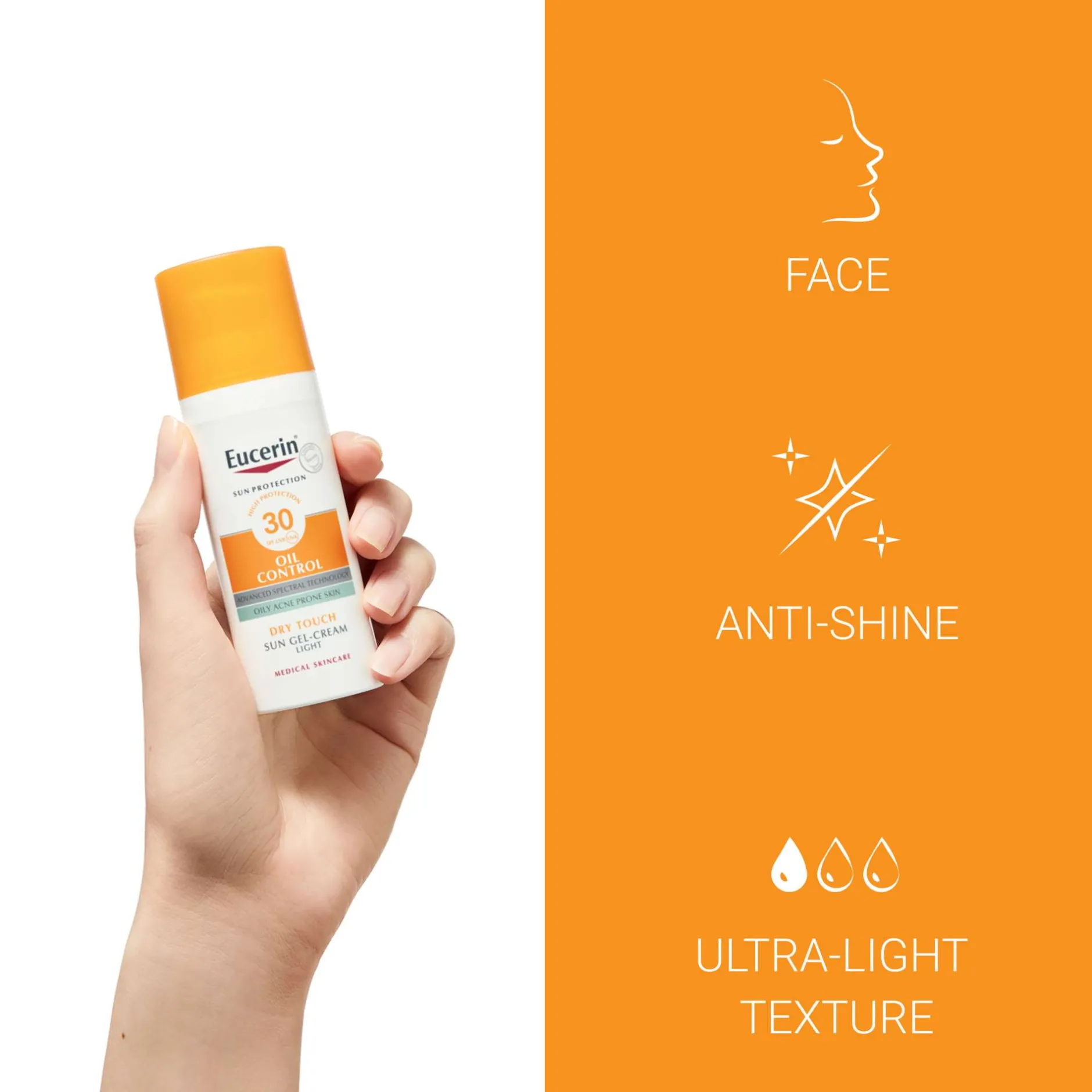 Eucerin Sun Face Oil Control Sun Gel-Cream Dry Touch SPF50+ 50ml Best