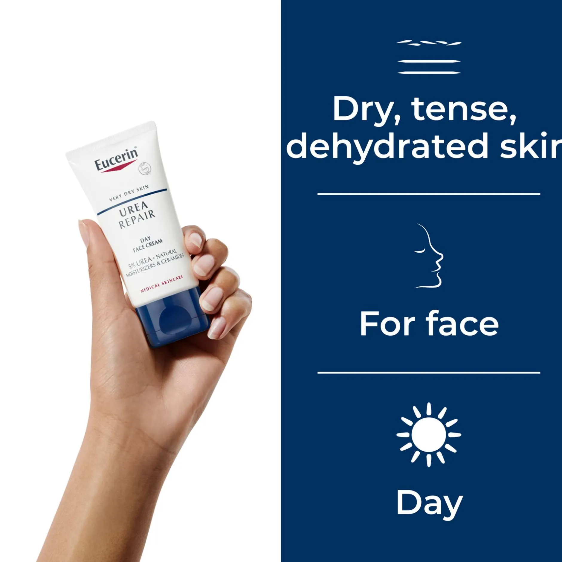 Eucerin UreaRepair Replenishing Face Cream 5% Urea 50ml