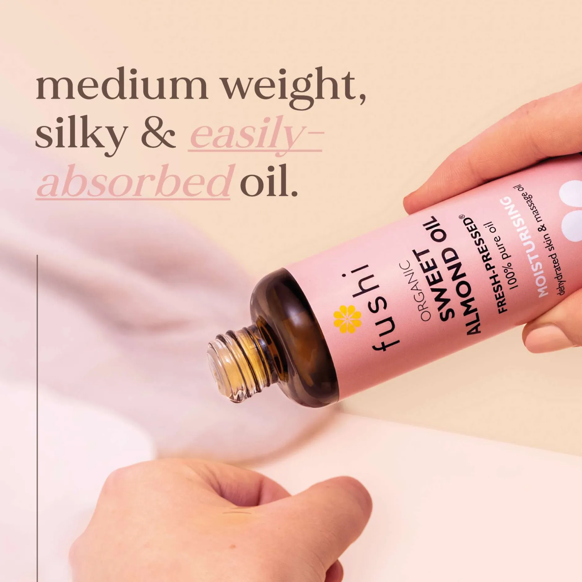 Fushi Body Care Organic Sweet Almond Oil 100ml Hot