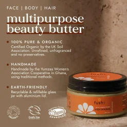 Fushi Body Care Organic Shea Butter Original 200g New