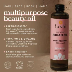 Fushi Hair Care Organic Argan Oil 100ml Clearance