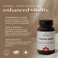 Fushi Herbal & Vitamin Blends Turmeric C3 & Bioperine Extract x 60 Capsules Hot