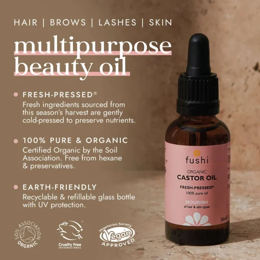 Fushi Organic Health Oils Organic Castor Oil 30ml Sale