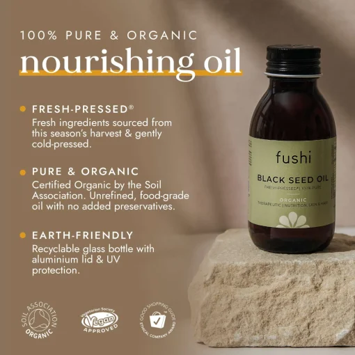 Fushi Organic Health Oils Organic Black Seed Oil 100ml