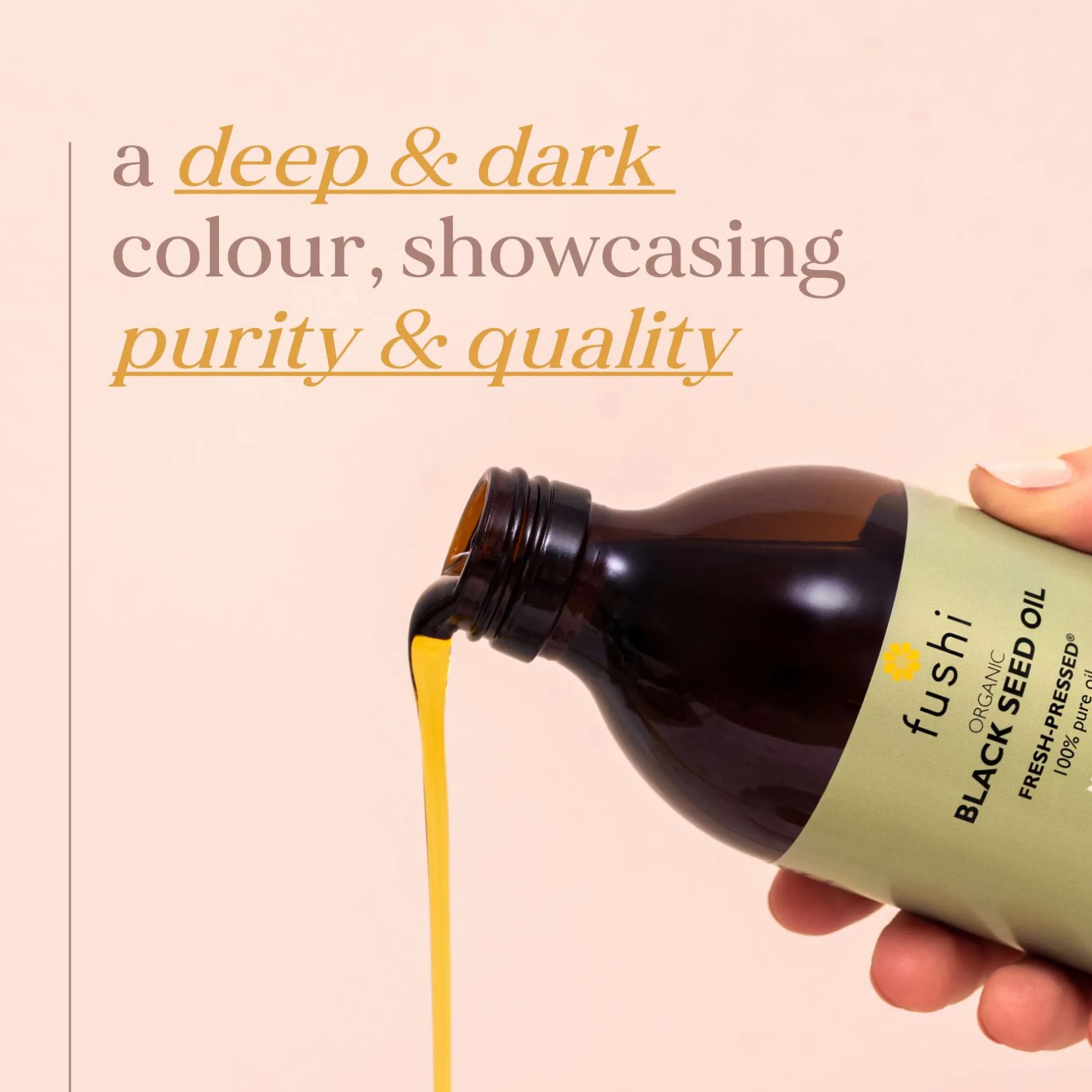 Fushi Organic Health Oils Organic Black Seed Oil 100ml