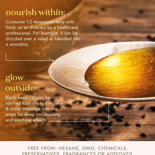 Fushi Organic Health Oils Organic Black Seed Oil 100ml