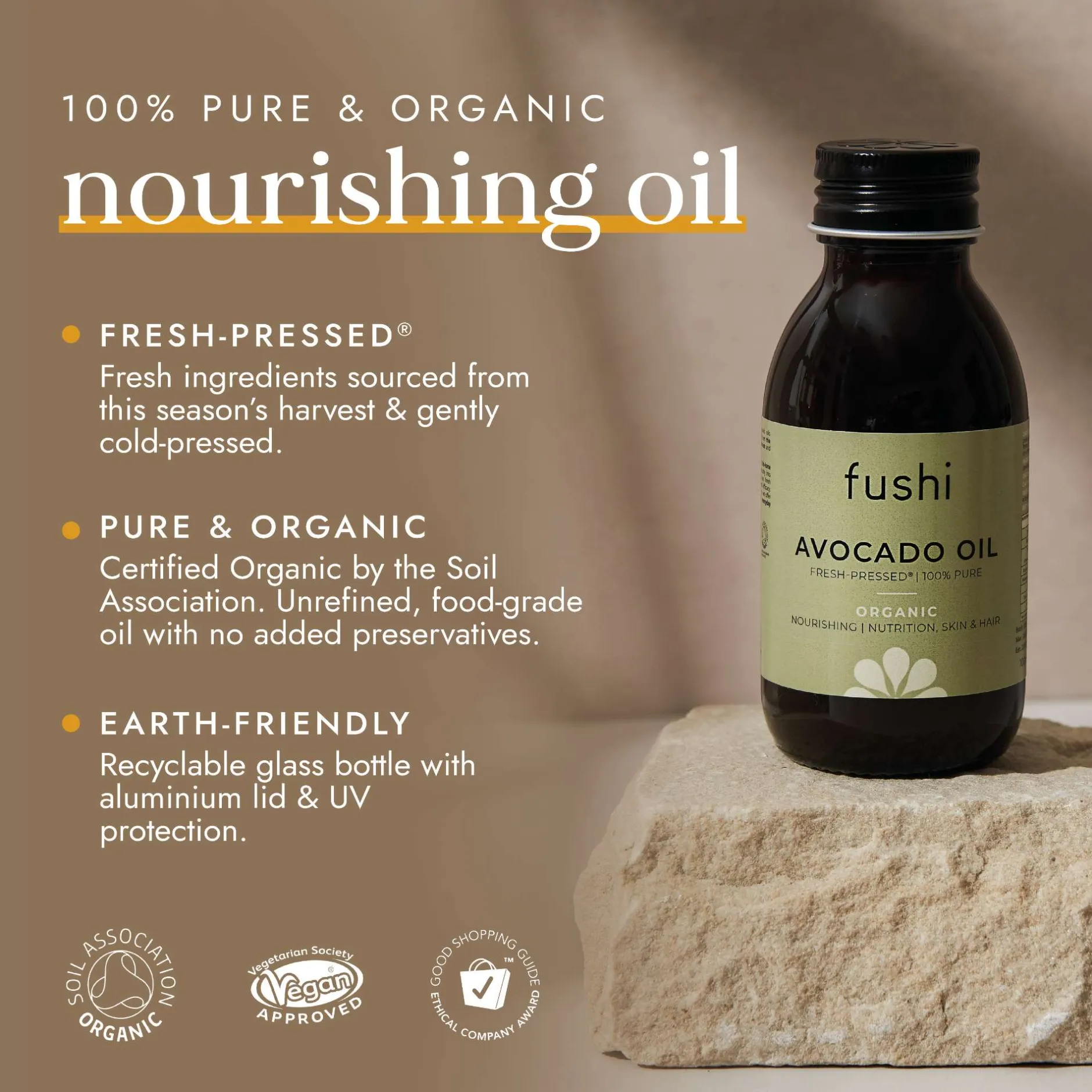 Fushi Organic Health Oils Organic Avocado Oil 100ml Discount