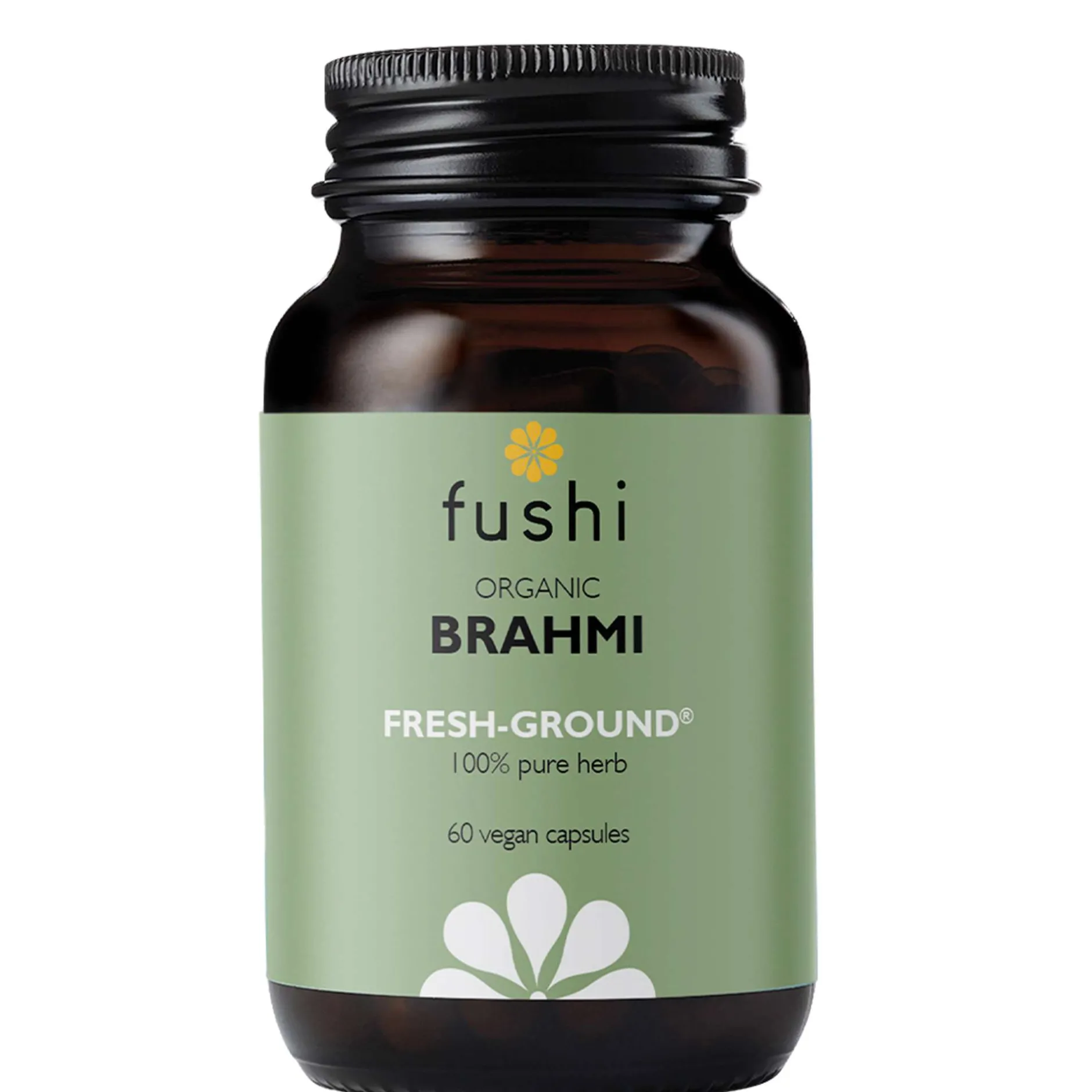 Fushi Single Herb Supplements Organic Brahmi x 60 Capsules New