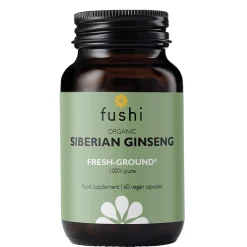 Fushi Single Herb Supplements Organic Siberian Ginseng x 60 Capsules Outlet