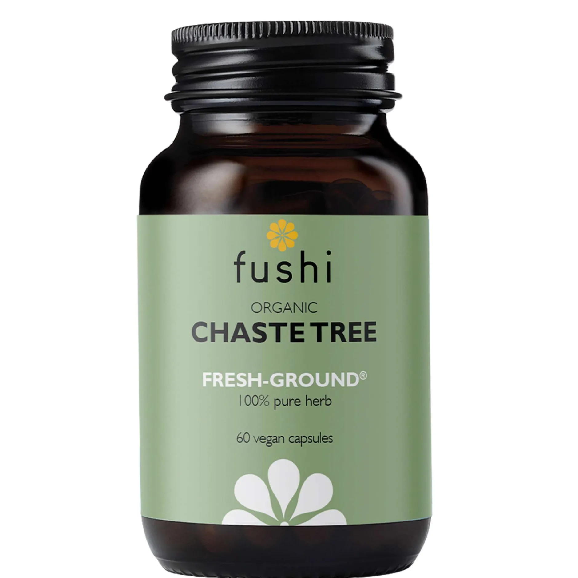 Fushi Single Herb Supplements Organic Chaste Tree x 60 Capsules Best