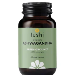 Fushi Single Herb Supplements Organic Ashwagandha x 60 Capsules Clearance