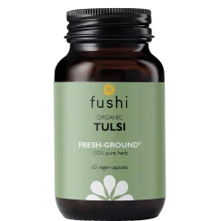 Fushi Single Herb Supplements Organic Tulsi (Holy Basil) x 60 Capsules New