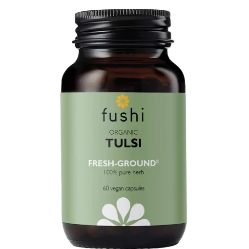 Fushi Single Herb Supplements Organic Tulsi (Holy Basil) x 60 Capsules New
