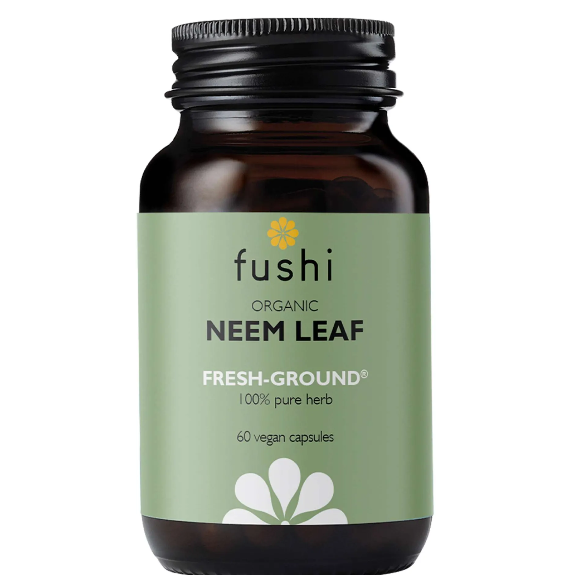 Fushi Single Herb Supplements Organic Neem Leaf x 60 Capsules Best
