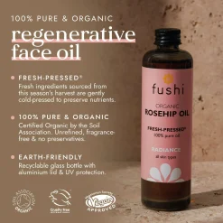 Fushi Skincare Organic Rosehip Oil 100ml Sale