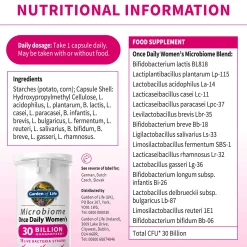 Garden of Life Microbiome Once Daily Womens x 30 New