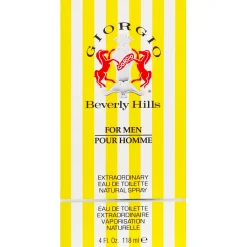 Giorgio Beverly Hills Giorgio Yellow For Men Eau de Toilette Spray 118ml Hot