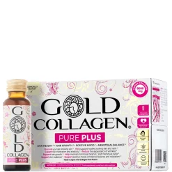 Gold Collagen Liquid Supplement Pure Plus Liquid Supplement For 30+ 10 x 50ml Clearance