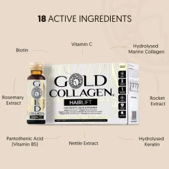 Gold Collagen Liquid Supplement Hair Lift Liquid Supplement 10 x 50ml Clearance