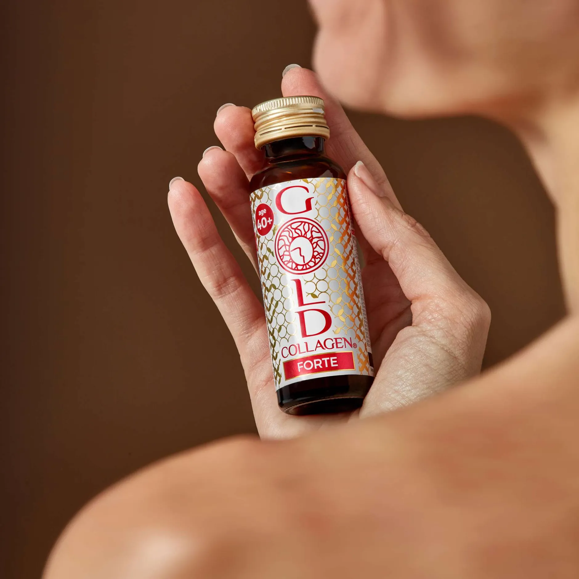 Gold Collagen Liquid Supplement Forte Extra Strength Liquid Skin & Health Supplement For Ages 40+ 10 x 50ml Discount