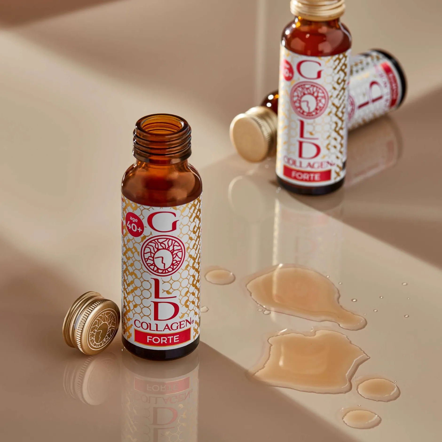 Gold Collagen Liquid Supplement Forte Extra Strength Liquid Skin & Health Supplement For Ages 40+ 10 x 50ml Discount
