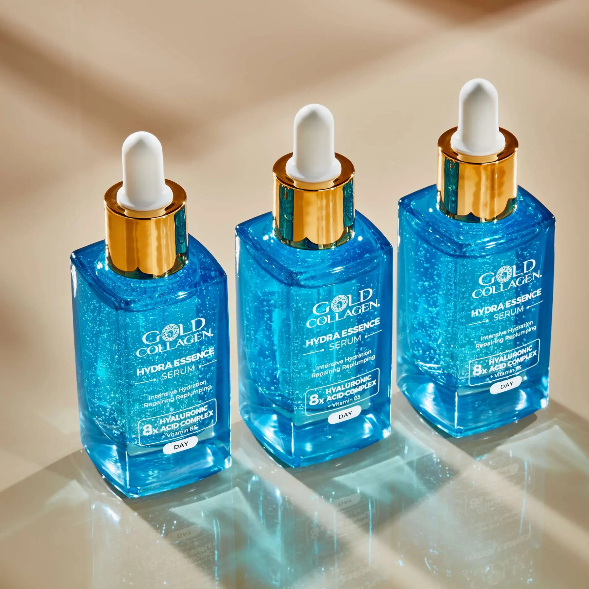 Gold Collagen Skincare Hydra Essence Intensive Hydration & Repairing Replumping Serum 30ml Best