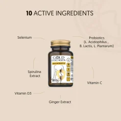 Gold Collagen Supplements Immunobiotix Tablets x 30 Hot