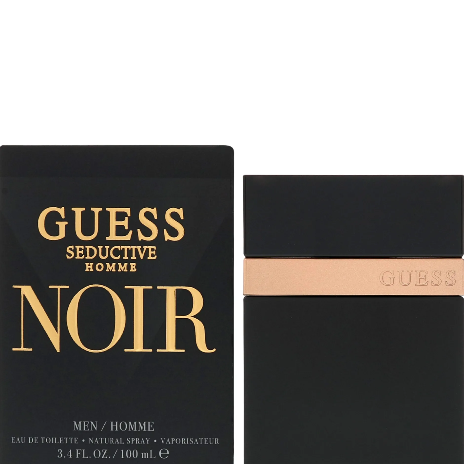 Guess Seductive Homme Noir Eau de Toilette Spray 100ml Outlet