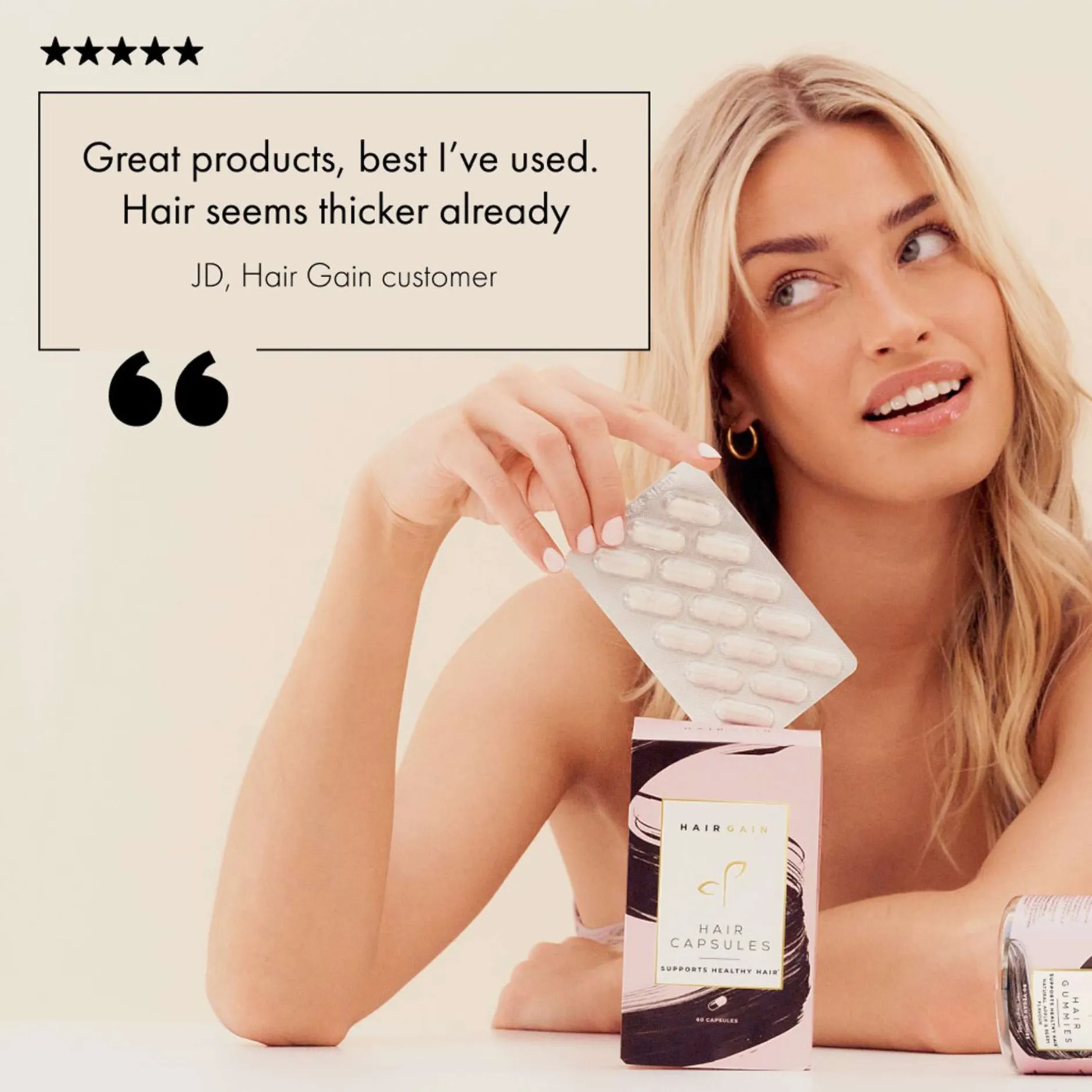 Hair Gain Hair Capsules Duo - 2 Month Supply x 120 Capsules Hot