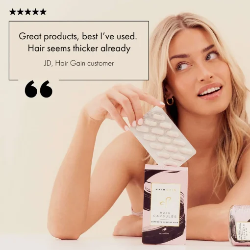 Hair Gain Hair Capsules Trio - 3 Month Supply x 180 Capsules Clearance