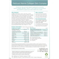 Healthspan Collagen Platinum Marine Collagen Skin Complex x 28 Capsules & x 28 Tablets New