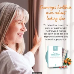 Healthspan Collagen Platinum Marine Collagen Skin Complex x 28 Capsules & x 28 Tablets New