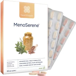 Healthspan MenoSerene® Soy Isoflavones, Flaxseed & Sage Tablets x 60 Sale