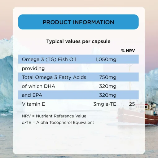 Healthspan Omega 3 Opti−Omega® 3 Capsules x 60 Hot