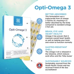 Healthspan Omega 3 Opti−Omega® 3 Capsules x 60 Hot