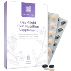 Healthspan Replenish Day−Night Skin Nutrition Supplement x 30 Capsules & 30 Tablets New