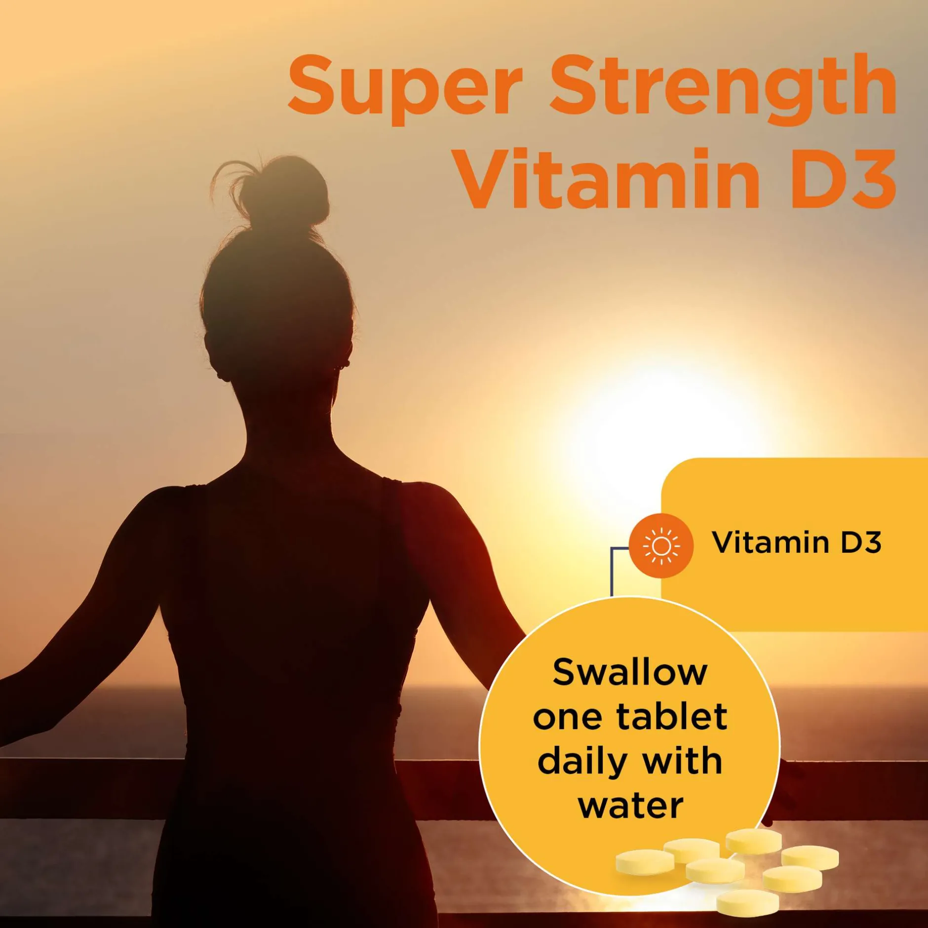 Healthspan Vitamin D Super Strength Vitamin D3 Tablets x 60 Best