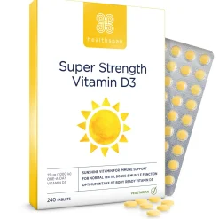 Healthspan Vitamin D Super Strength Vitamin D3 Tablets x 240 Hot
