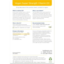 Healthspan Vitamin D Super Strength Vitamin D3 Tablets x 240 Hot