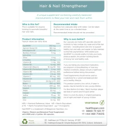 Healthspan Vitamins & Supplements Hair & Nail Strengthener Nutritional Supplement Capsules x 90 Online