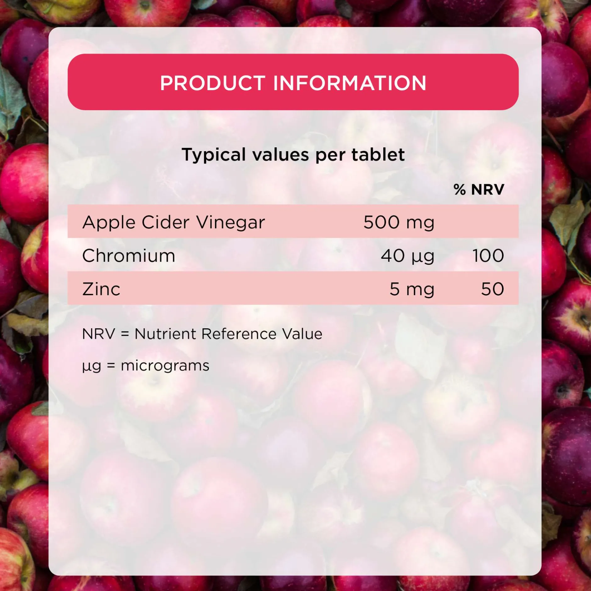 Healthspan Vitamins & Supplements Apple Cider Vinegar Tablets x 120 Clearance