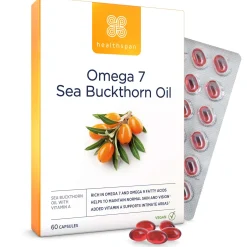 Healthspan Vitamins & Supplements Omega 7 Sea Buckthorn Oil Capsules x 60 Hot