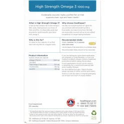 Healthspan Vitamins & Supplements High Strength Omega 3 1000mg Capsules x 120 Best