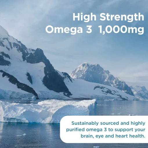 Healthspan Vitamins & Supplements High Strength Omega 3 1000mg Capsules x 120 Best