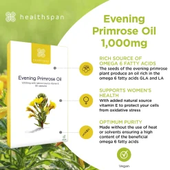 Healthspan Vitamins & Supplements Evening Primrose Oil 1000mg Capsules x 90 Outlet