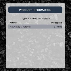 Healthspan Vitamins & Supplements Activated Charcoal Capsules x 90