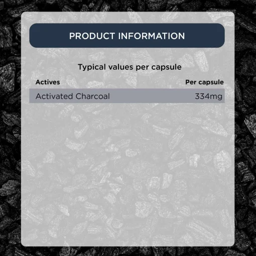 Healthspan Vitamins & Supplements Activated Charcoal Capsules x 90