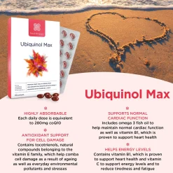 Healthspan Vitamins & Supplements Ubiquinol Max Capsules x 60 Clearance