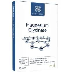 Healthspan Vitamins & Supplements 1500mg Magnesium Glycinate x 120 Tablets Online