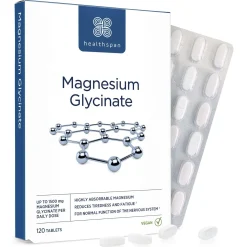 Healthspan Vitamins & Supplements 1500mg Magnesium Glycinate x 120 Tablets Online